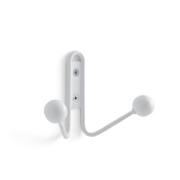 Вешалка-крючок Двойная из металла Hiba единый размер белый LA REDOUTE INTERIEURS  фото, kupilegko.ru